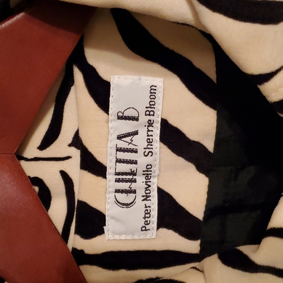 Vintage 1980's Zebra print blazer jacket. Peter Noviello Sherie Bloom - Picture 3 of 6